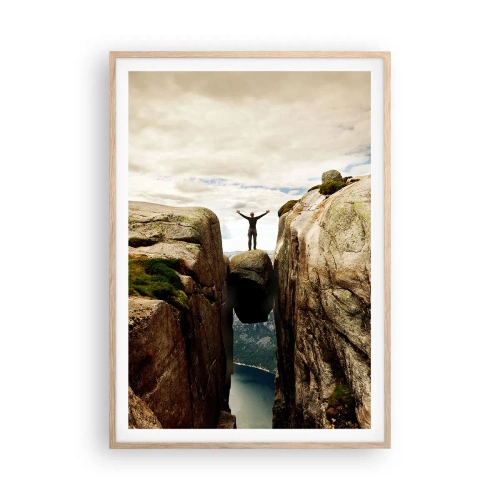 Affiche dans un chêne clair - Poster - Comment vous sentez-vous§ - 70x100 cm