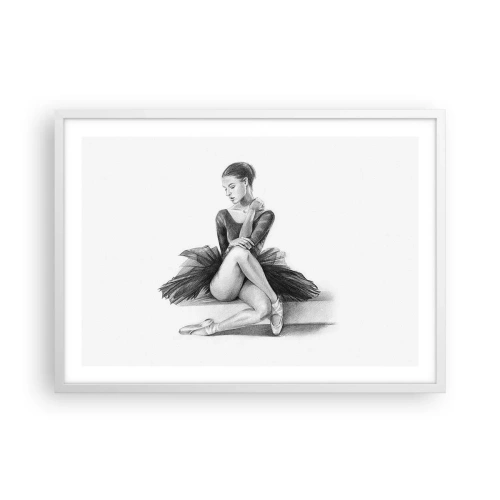 Affiche dans un cadre blanc - Poster - Envoutée par la danse - 70x50 cm