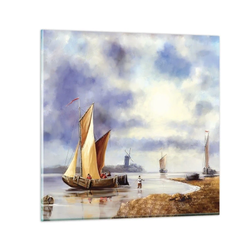 Impression sur verre - Image sur verre - Retour de marin - 40x40 cm