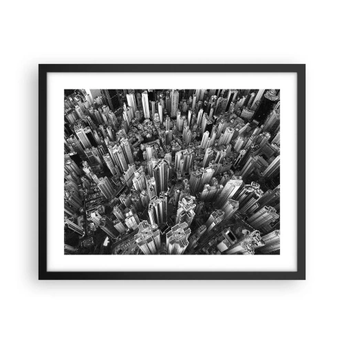 Affiche dans un cadre noir - Poster - Toujours de plus en plus haut - 50x40 cm