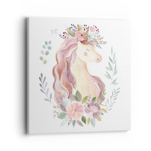 Impression sur toile - Image sur toile - Invitation au monde des contes de fées - 40x40 cm