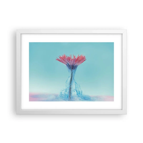 Affiche dans un cadre blanc - Poster - Dans une étreinte vivifiante - 40x30 cm