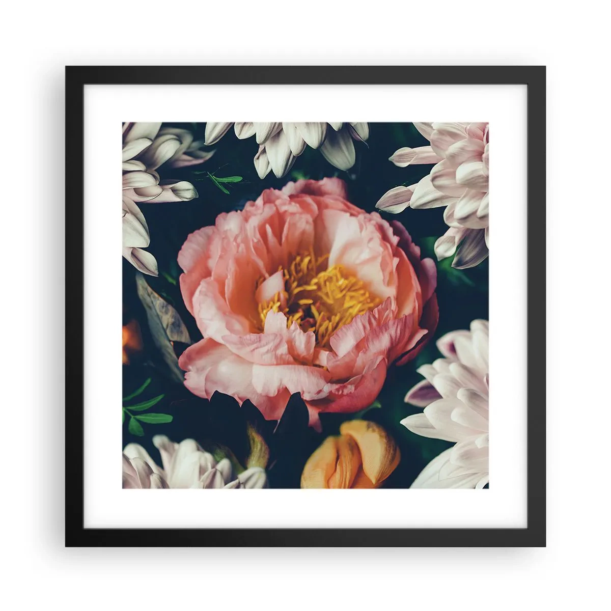 Affiche dans un cadre noir - Poster - Splendeur baroque - 40x40 cm