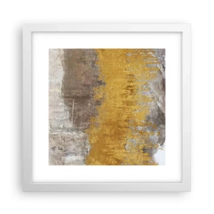 Affiche dans un cadre blanc - Poster - Une explosion d'or - 30x30 cm