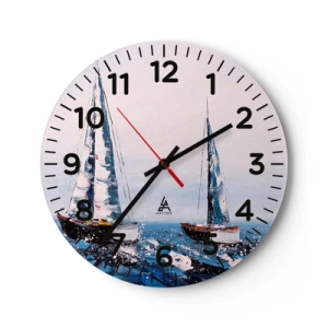 Horloge murale - Pendule murale - Confrérie du vent - 30x30 cm