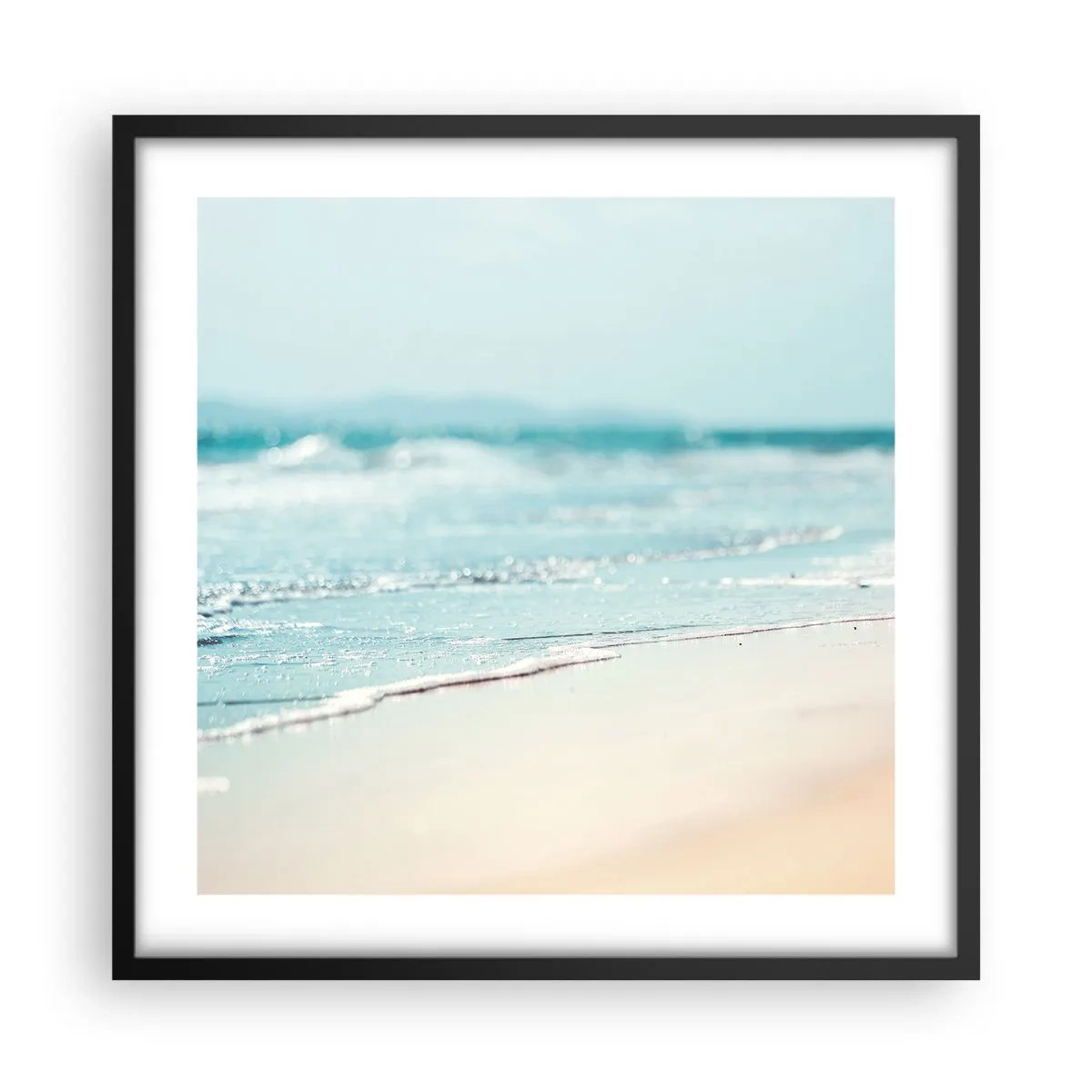 Affiche dans un cadre noir - Poster - Chaleur et bruissement - 50x50 cm