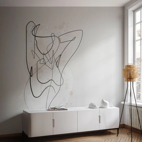 Papier peint sur mesure Autocollant Deluxe - L'art de la séduction - Femme, Graphique, Morceau