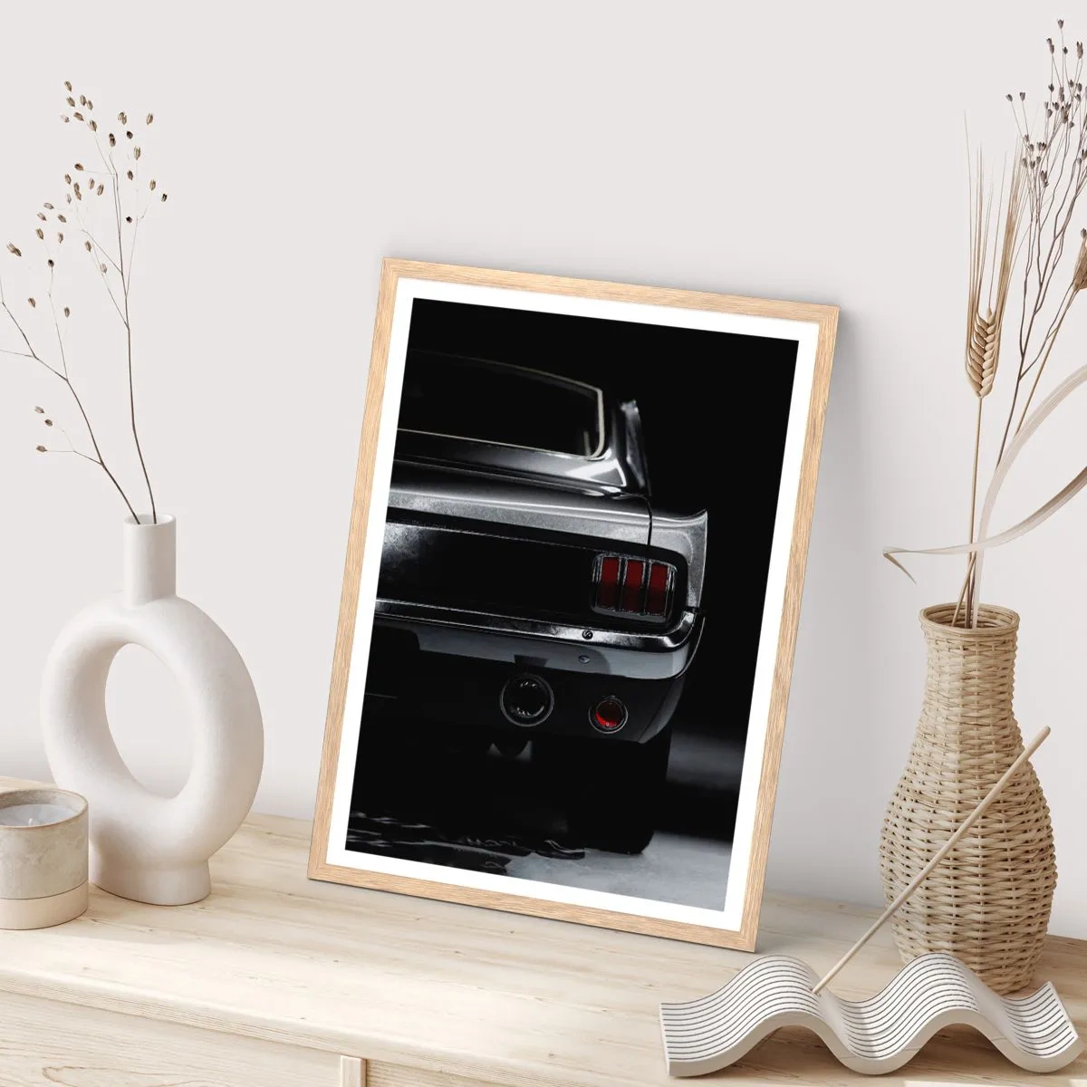 Affiche dans un chêne clair - Poster - Le charme du classique - 40x50 cm