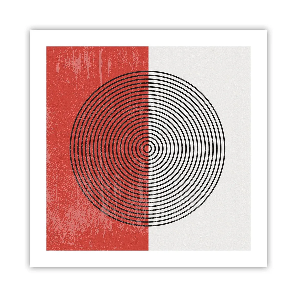 Affiche - Poster - Dans le mille - 50x50 cm