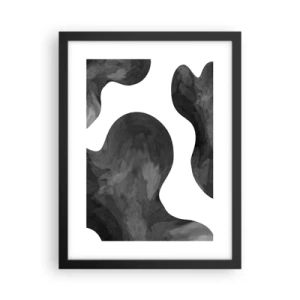 Affiche dans un cadre noir - Poster - La route du lait - 30x40 cm