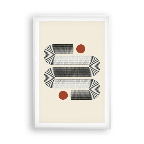 Affiche dans un cadre blanc - Poster - Du début à la fin - 61x91 cm