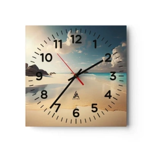 Horloge murale - Pendule murale - Une journée de rêve - 30x30 cm