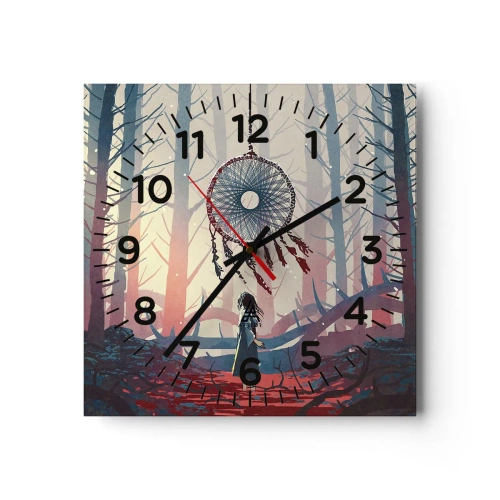 Horloge murale - Pendule murale - Rituel secret du bonheur - 30x30 cm