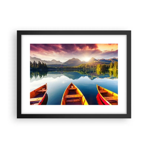 Affiche dans un cadre noir - Poster - Rien contre nature - 40x30 cm