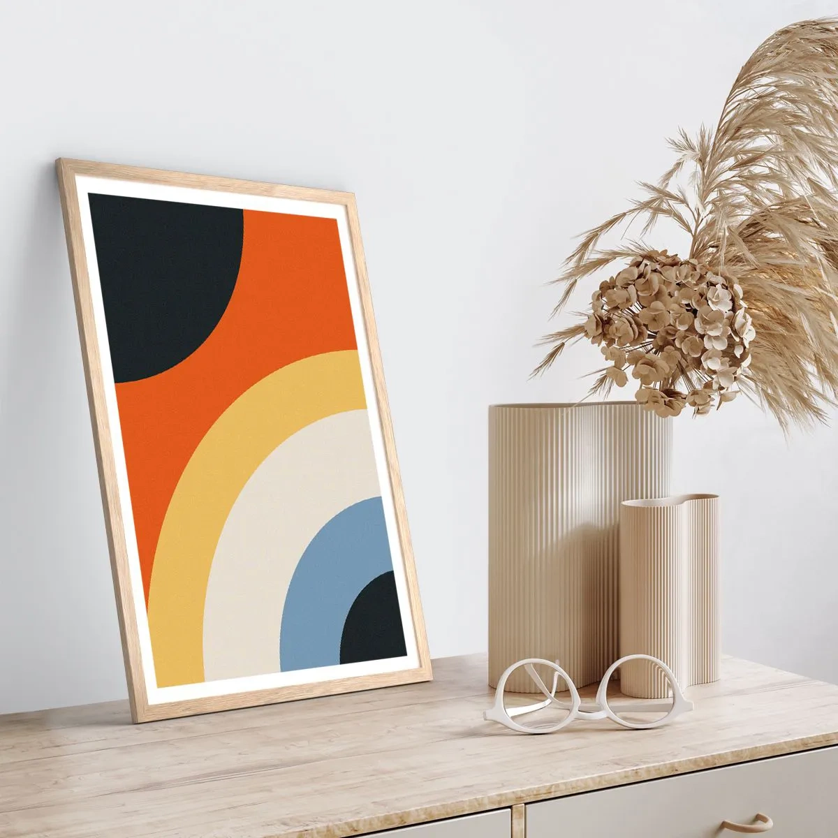 Affiche dans un chêne clair - Poster - Vers son soi - 70x100 cm