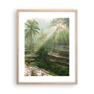 Affiche dans un chêne clair - Poster - Grandir au soleil - 40x50 cm