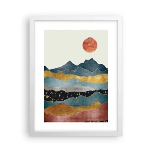 Affiche dans un cadre blanc - Poster - Une coupe du monde - 30x40 cm