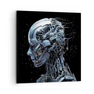 Impression sur toile - Image sur toile - La technologie est une femme - 50x50 cm