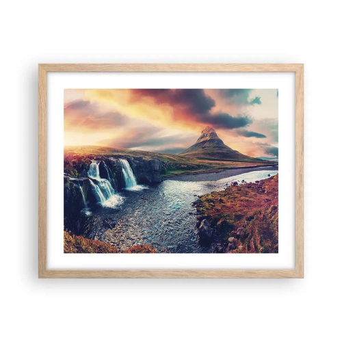 Affiche dans un chêne clair - Poster - Dans la majesté de la nature - 50x40 cm