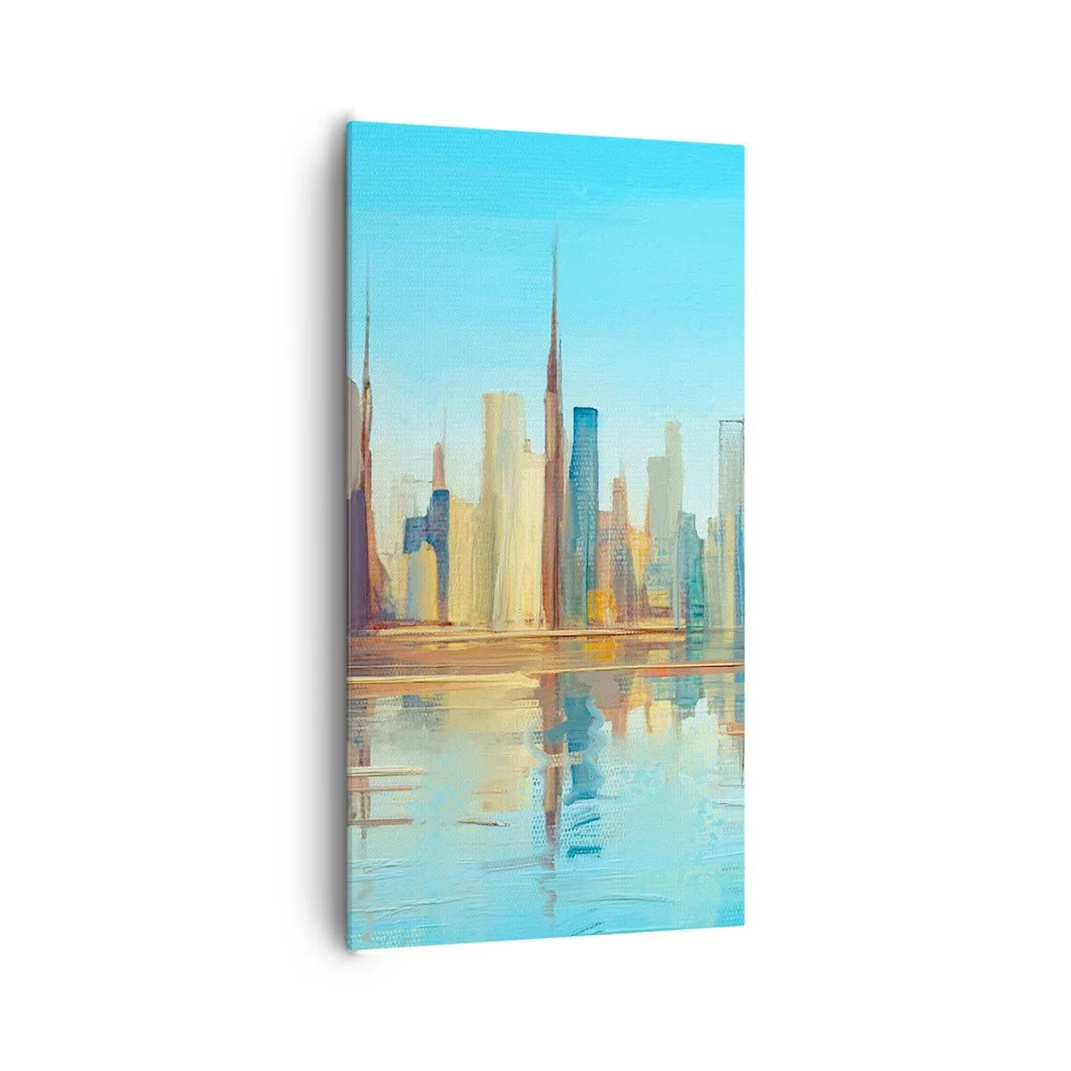 Impression sur toile - Image sur toile - Une métropole ensoleillée - 65x120 cm