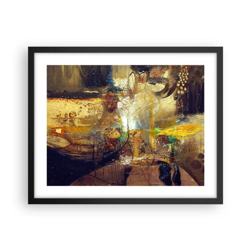 Affiche dans un cadre noir - Poster - Froid, tiède, chaud - 50x40 cm