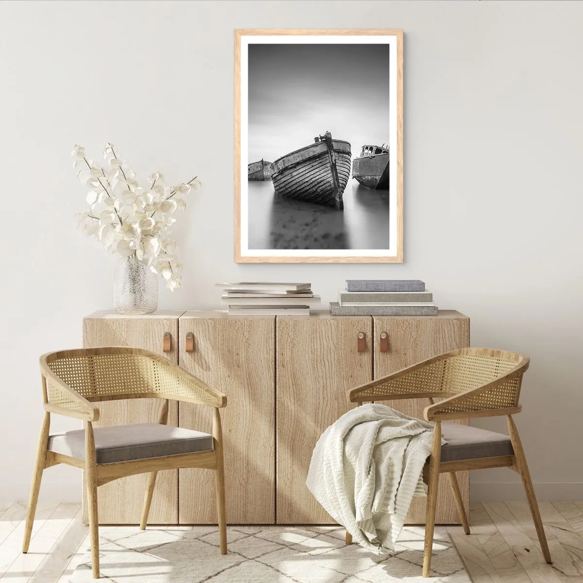 Affiche dans un chêne clair - Poster - Cùest déjà un souvenir... - 61x91 cm