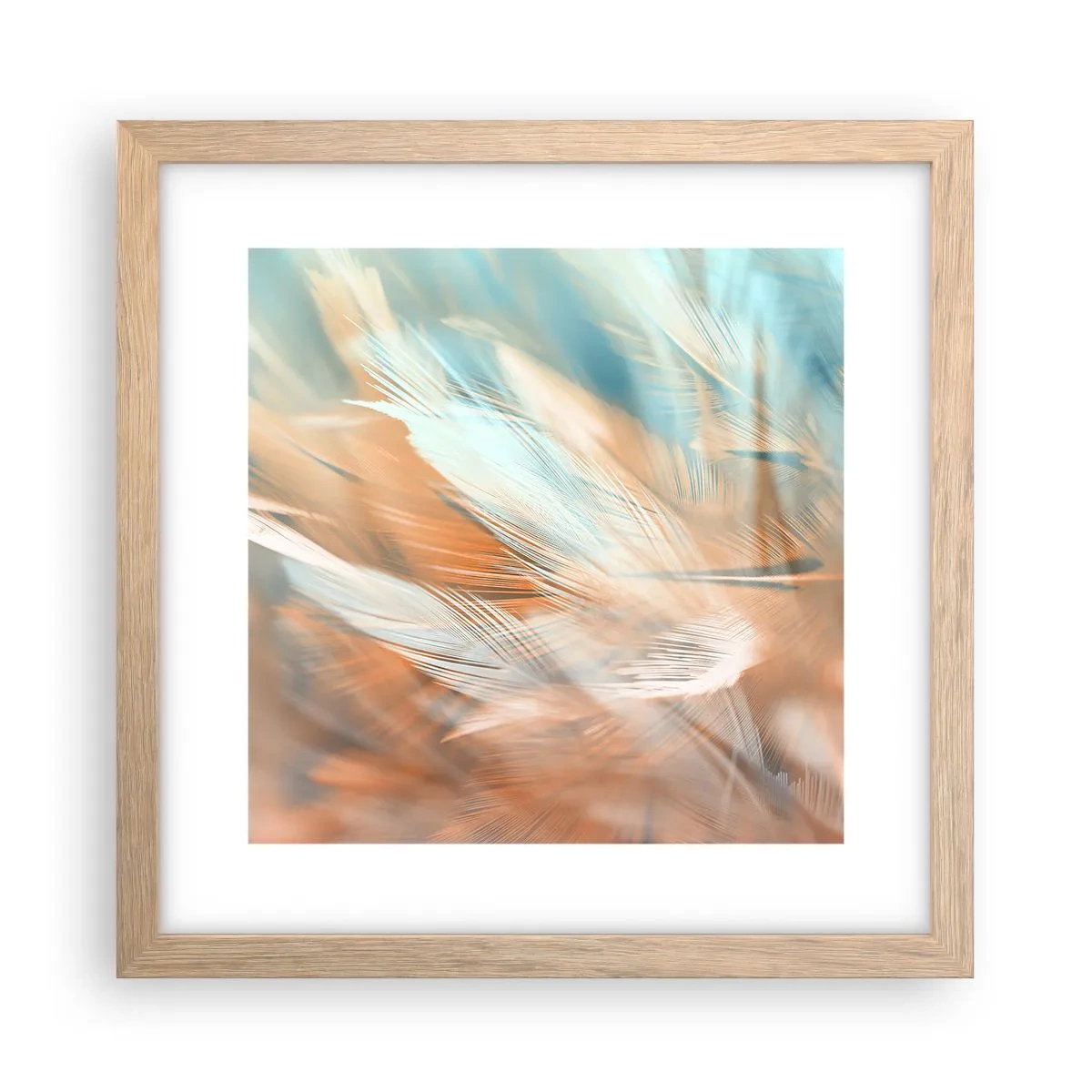 Affiche dans un chêne clair - Poster - Au pays de la douceur - 30x30 cm