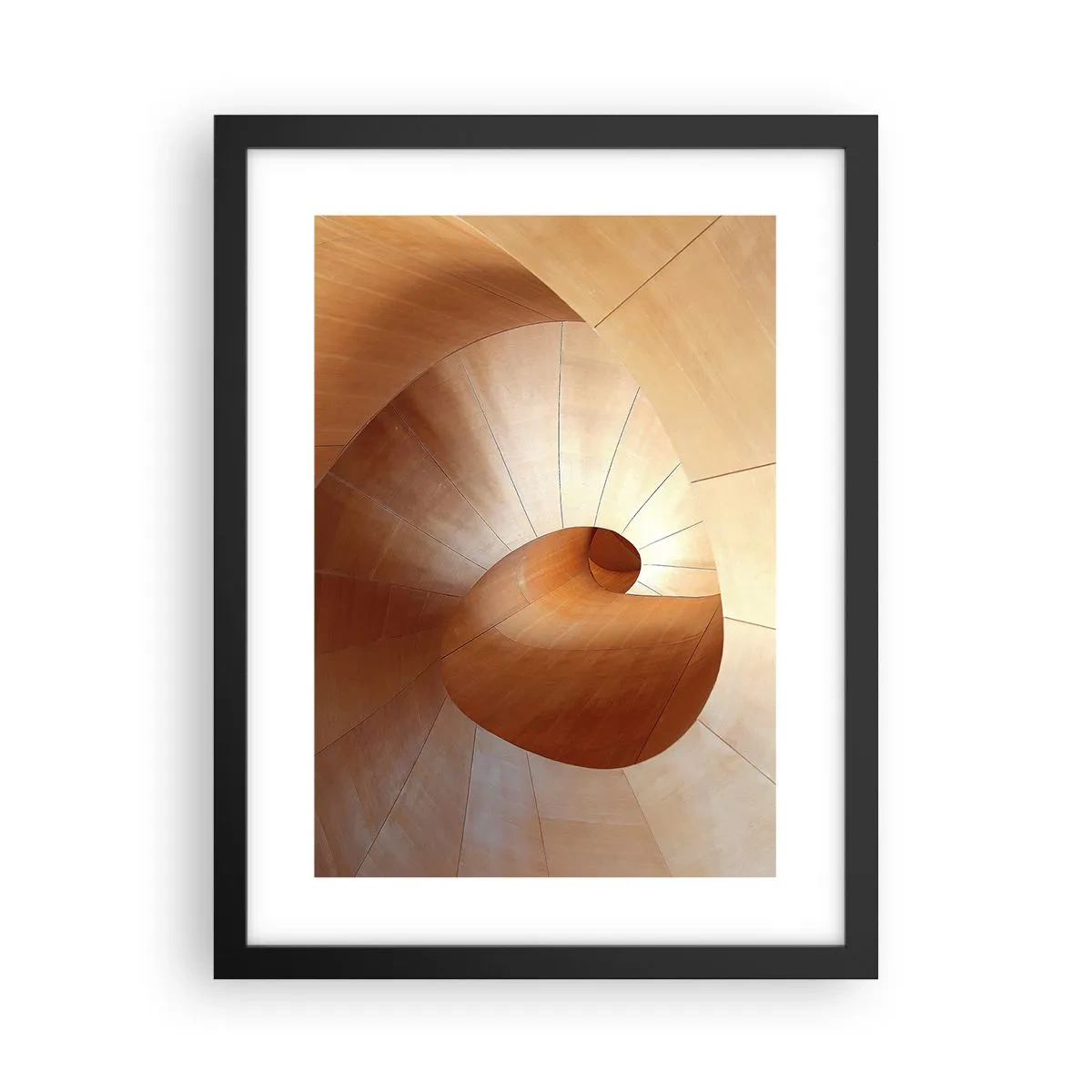 Affiche dans un cadre noir - Poster - Serpentin architectural - 30x40 cm