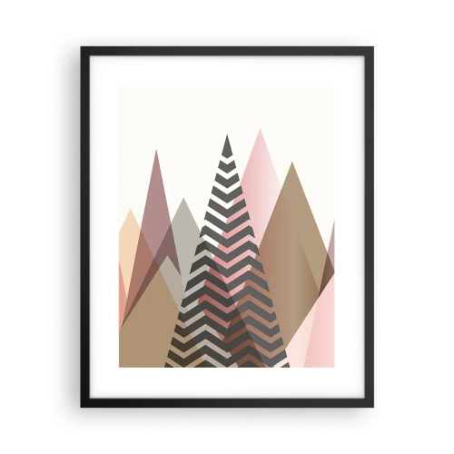 Affiche dans un cadre noir - Poster - Vue pyramidale - 40x50 cm