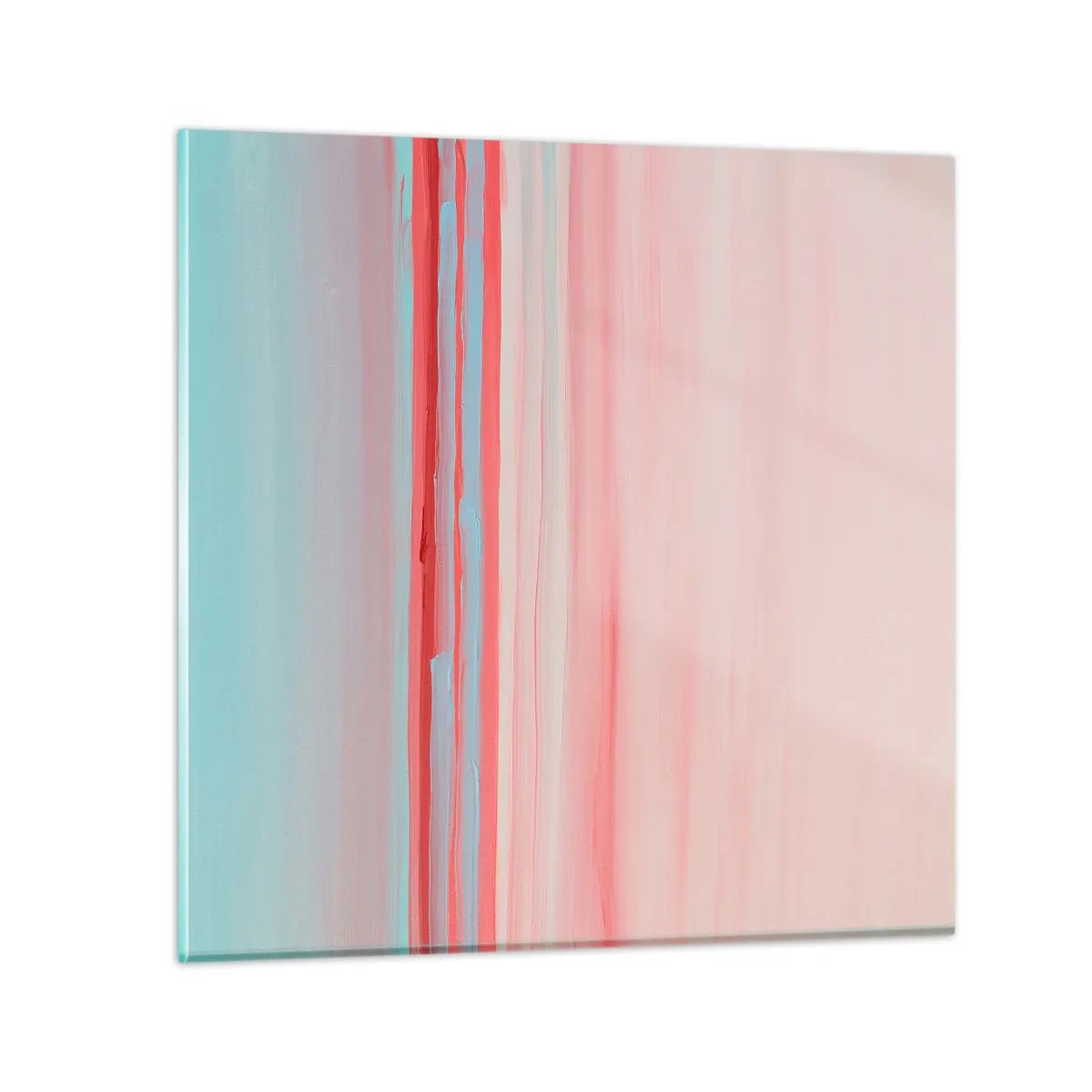 Impression sur verre - Image sur verre - Abstraction à l'aube - 60x60 cm