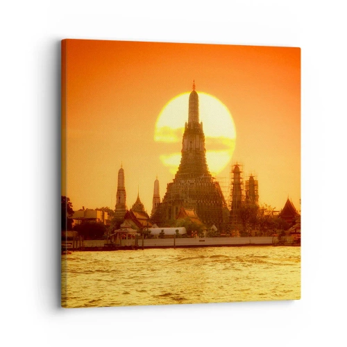 Impression sur toile - Image sur toile - Vers le soleil, toujours vers le soleil - 30x30 cm