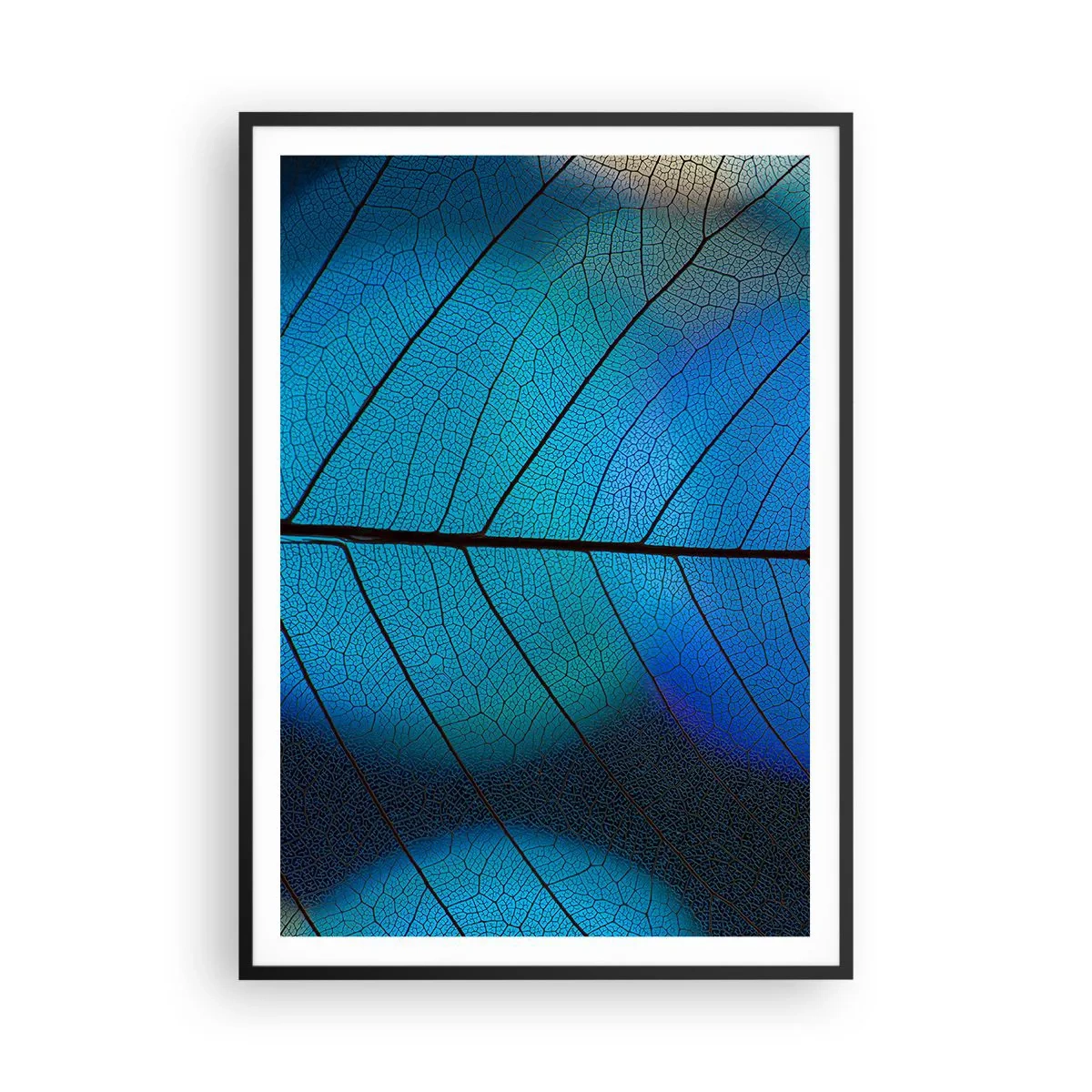 Affiche dans un cadre noir - Poster - Construction complexe - 70x100 cm