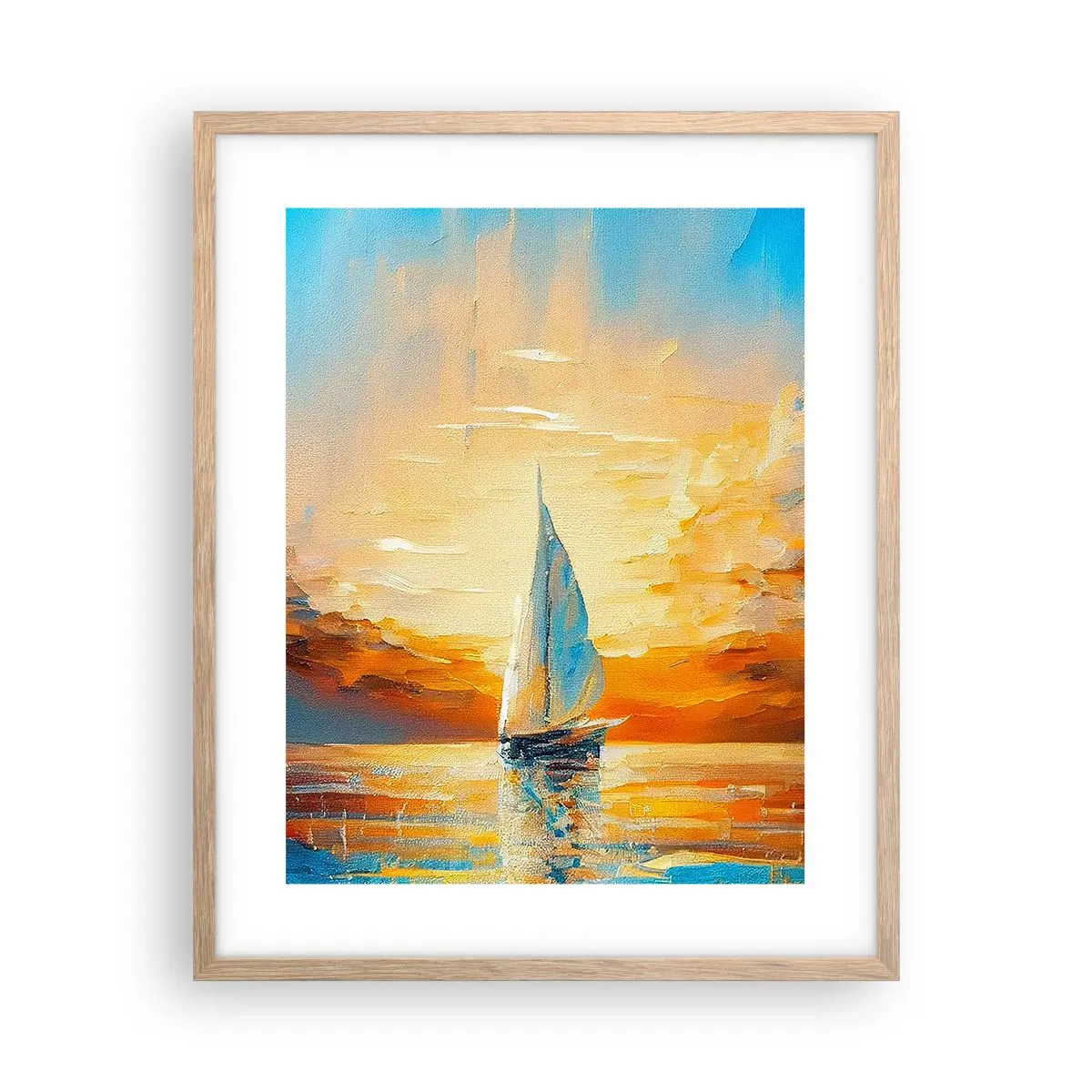Affiche dans un chêne clair - Poster - Expédition en or - 40x50 cm