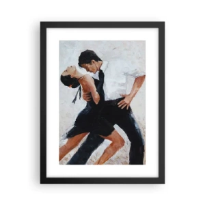 Affiche dans un cadre noir - Poster - Tango de mes rêves et pensées - 30x40 cm