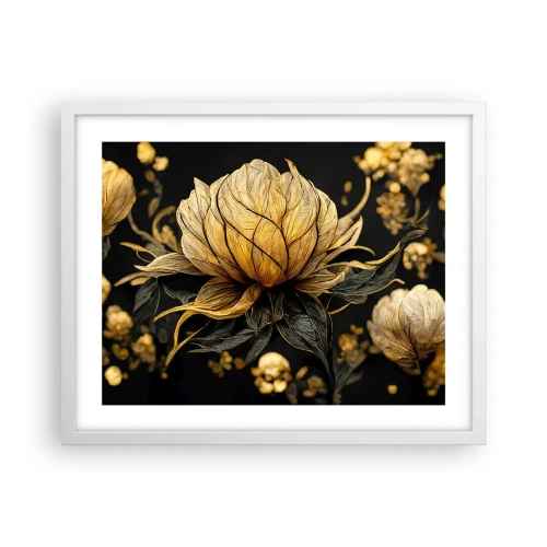 Affiche dans un cadre blanc - Poster - Fragilité subtile - 50x40 cm