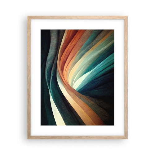 Affiche dans un chêne clair - Poster - Tissé à partir de couleurs - 40x50 cm