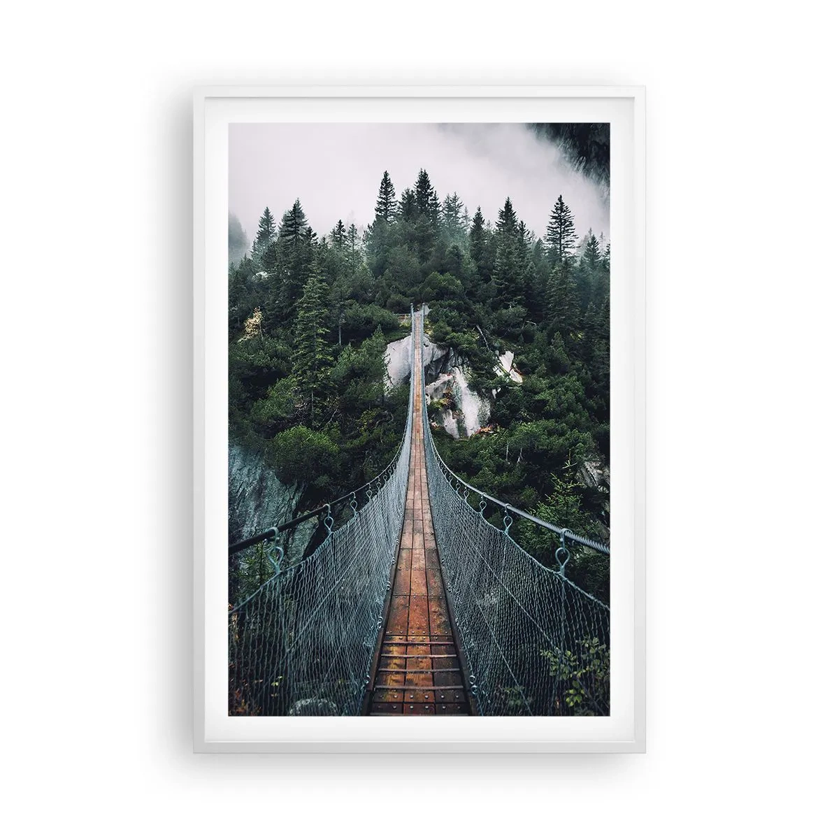 Affiche dans un cadre blanc - Poster - Uniquement pour les aigles - 61x91 cm