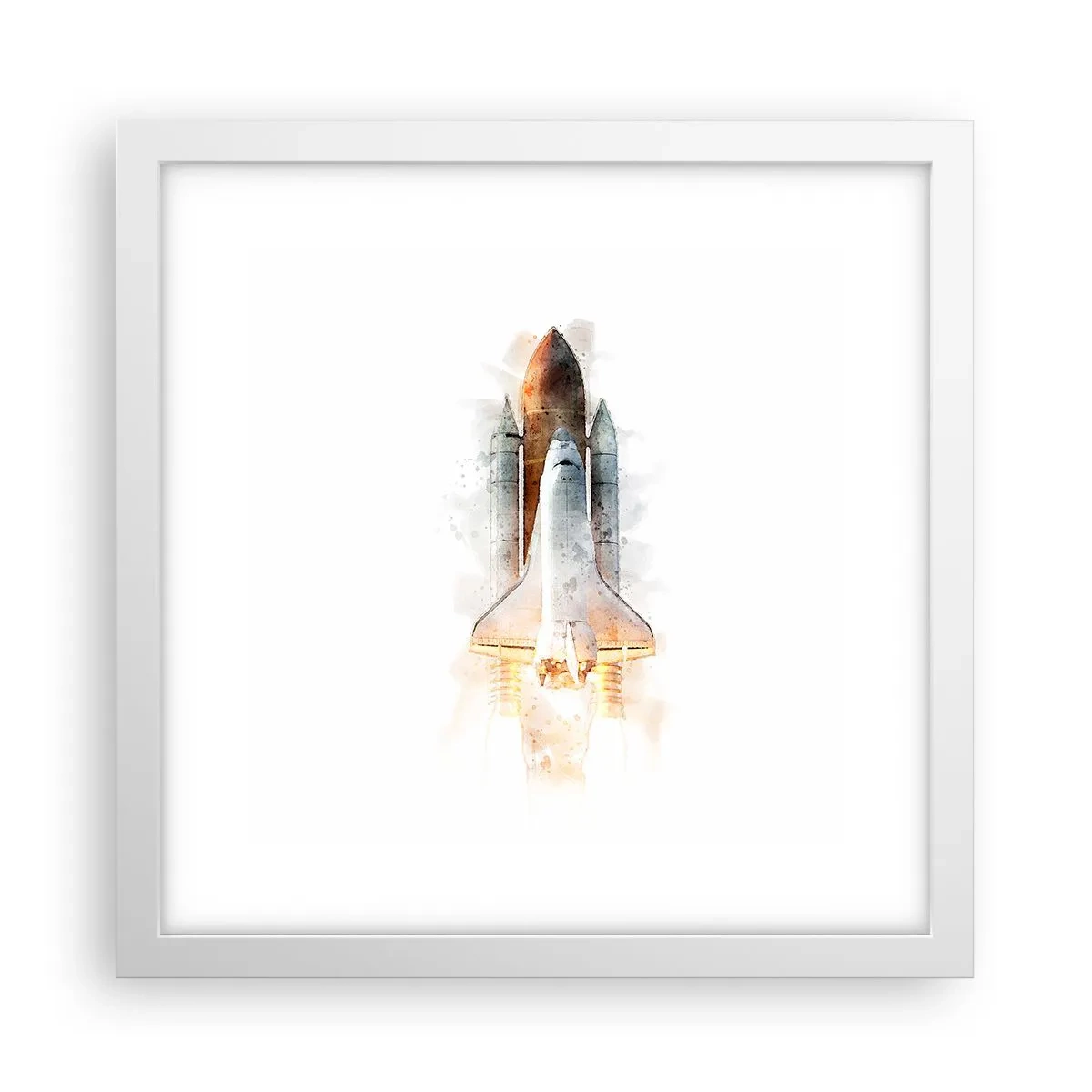 Affiche dans un cadre blanc - Poster - Des explorateurs pour commencer - 30x30 cm