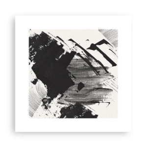 Affiche - Poster - Abstraction – expression du noir - 30x30 cm