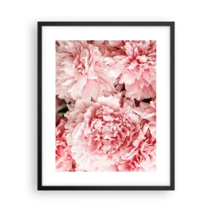 Affiche dans un cadre noir - Poster - Rêve rose - 40x50 cm