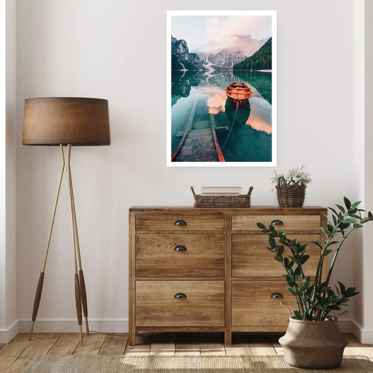 Affiche - Poster - Le rêve calme de la montagne - 40x50 cm