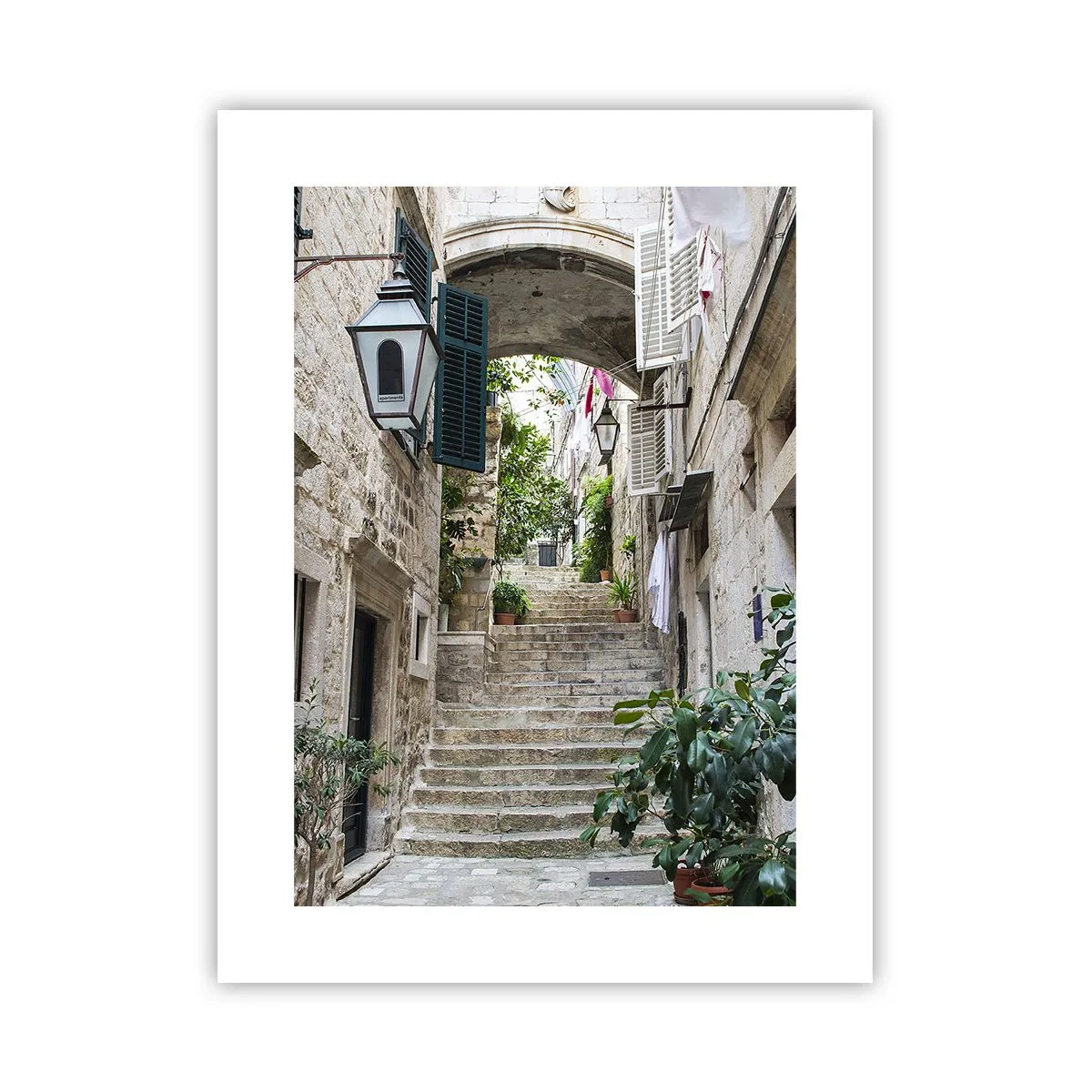 Affiche - Poster - Une charmante ruelle - 30x40 cm