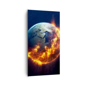 Impression sur toile - Image sur toile - La flamme de l'apocalypse - 65x120 cm