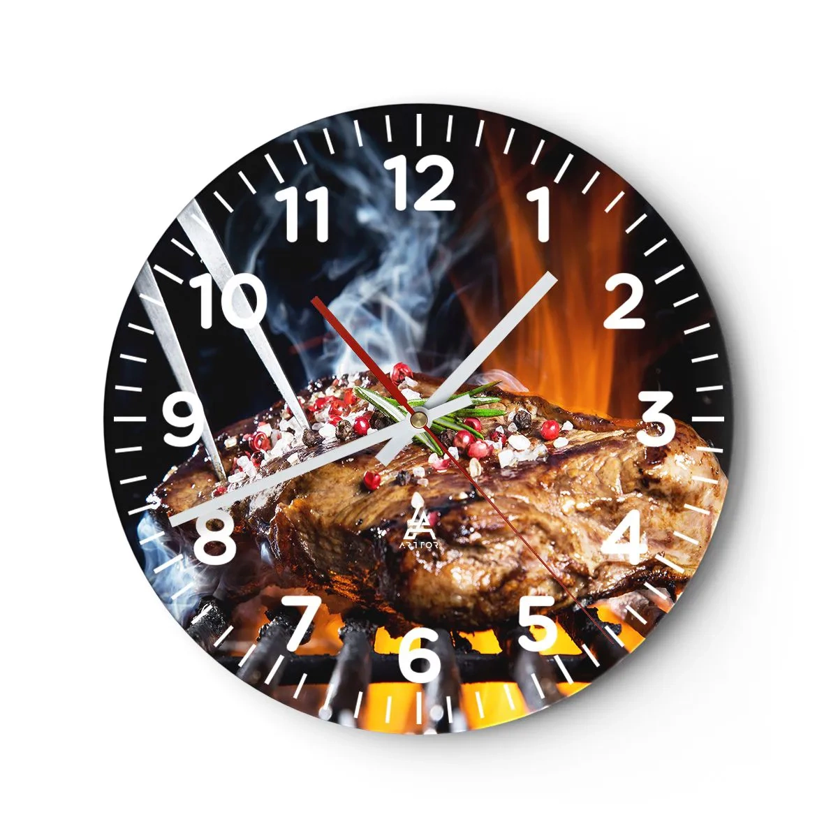 Horloge murale - Pendule murale - Juteux et parfumé - 40x40 cm