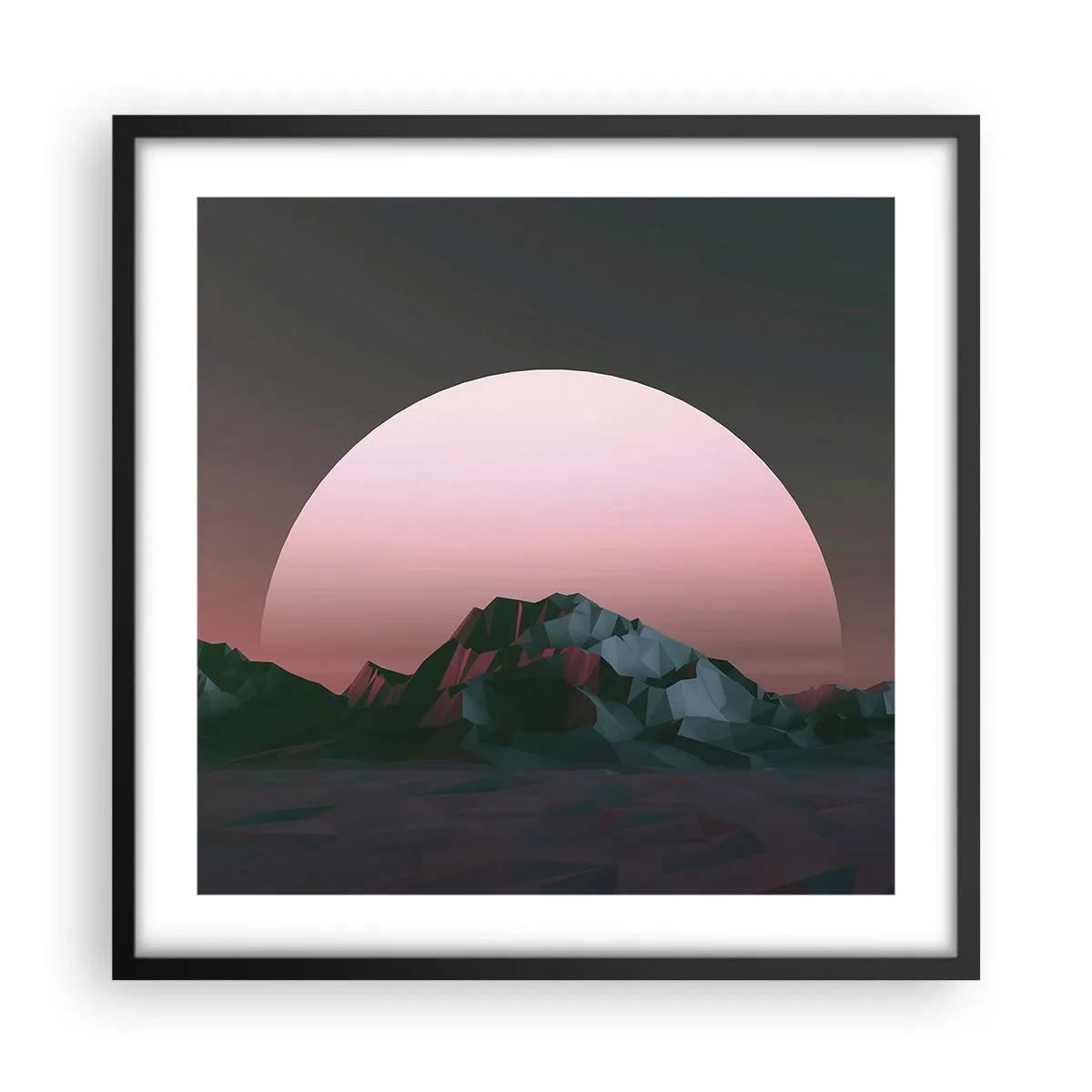 Affiche dans un cadre noir - Poster - Dans une galaxie voisine - 50x50 cm