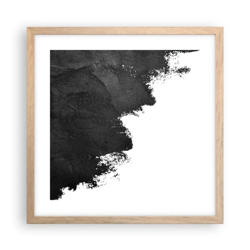 Affiche dans un chêne clair - Poster - Éléments : terre - 40x40 cm