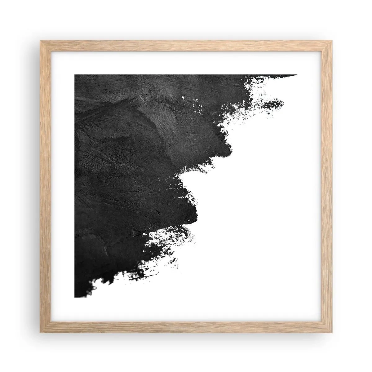 Affiche dans un chêne clair - Poster - Éléments : terre - 40x40 cm