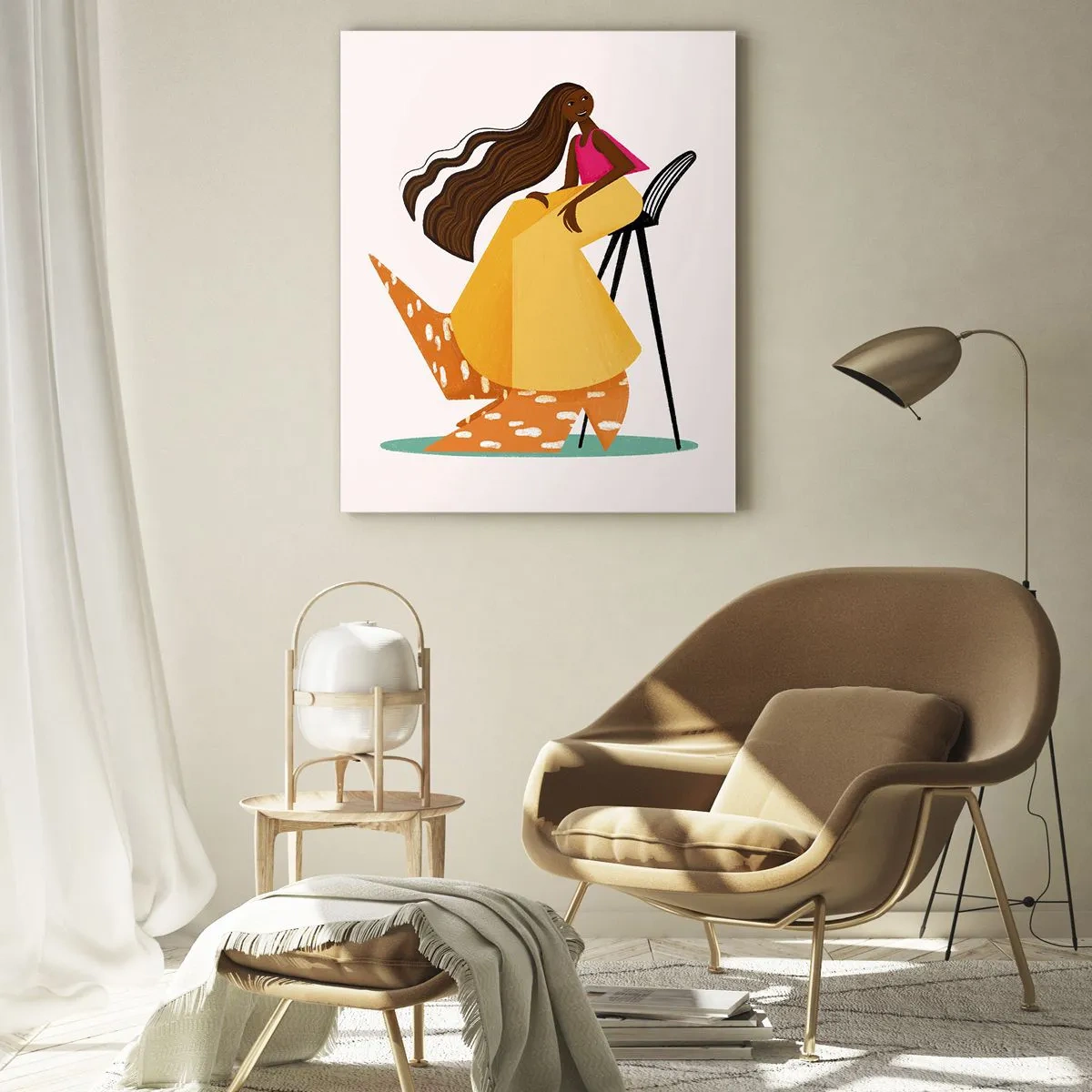 Impression sur verre - Image sur verre - La mode est aussi amusante - 70x100 cm