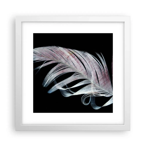 Affiche dans un cadre blanc - Poster - Pensez au toucher - 30x30 cm