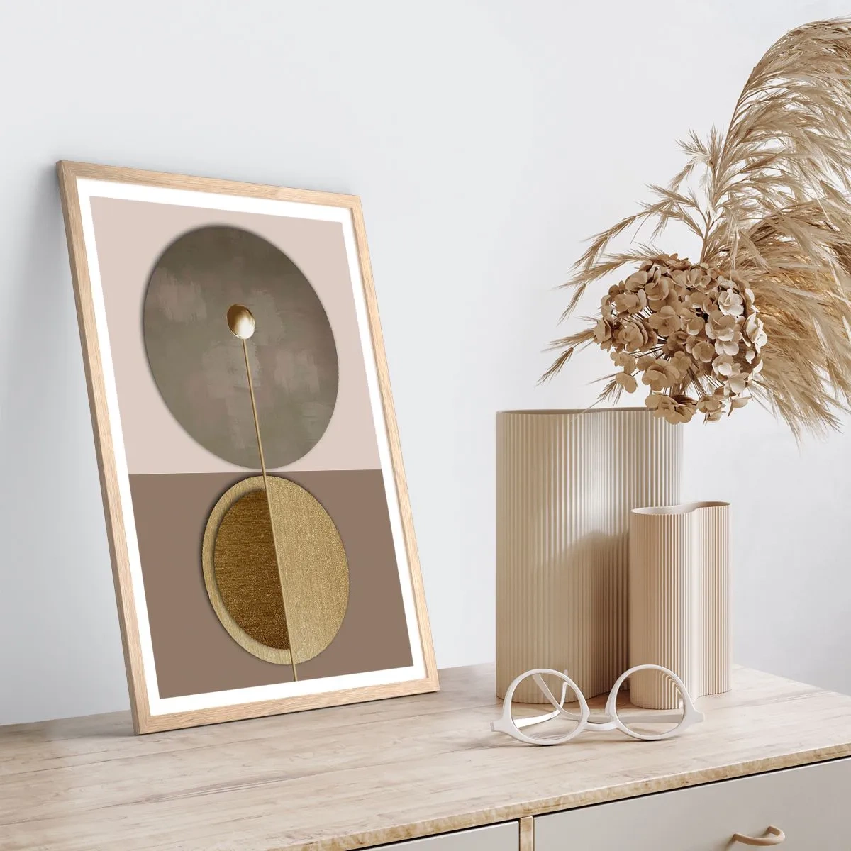 Affiche dans un chêne clair - Poster - Équilibre parfait - 61x91 cm